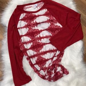 3/4 Sleeve Tie Dye Baseball Tee